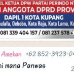 Ket foto. pamflet yang dikirim oleh Yeskial Natonis, caleg DPRD Provinsi NTT dapil 1 Kota Kupang