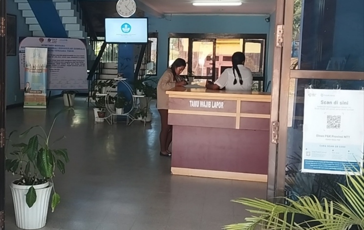 Ket foto. Suasana Dinas Pendidikan dan Kebudayaan Provinsi NTT