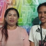 Ket foto. Tokoh Jemaat Kalvari Puluthie, Hany Diana T. Lay, foto bersama dengan Ketua Pemuda Jekalthie Maya Bulan.