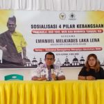 Mengusung Tema, Toleransi Beragama Menjaga Keutuhan NKRI Melki Laka Lena Lakukan Sosialisasi 4 Pilar Kebangsaan