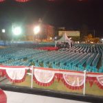 Ket Foto, persiapan Hari Doa Nasional (Syafaat Bagi Bangsa) tahun ini, di Lapangan Polda NTT (sember mediatorkupang.com)