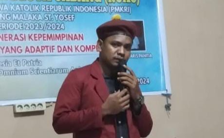 Ket Foto.Yasintus Arianto Opat, Mandataris Formatur Tunggal PMKRI Cabang Malaka Periode 2024/2025