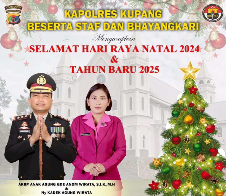 Kapolres Kupang Ucapkan Selamat Natal dan Tahun Baru kepada Masyarakat