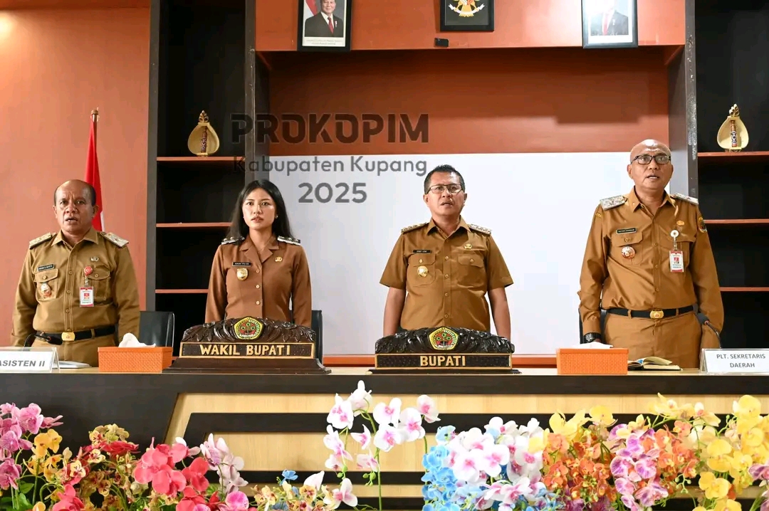 BUPATI KUPANG BUKA RAKOR CAMAT DAN KEPALA DESA SE- KABUPATEN KUPANG
