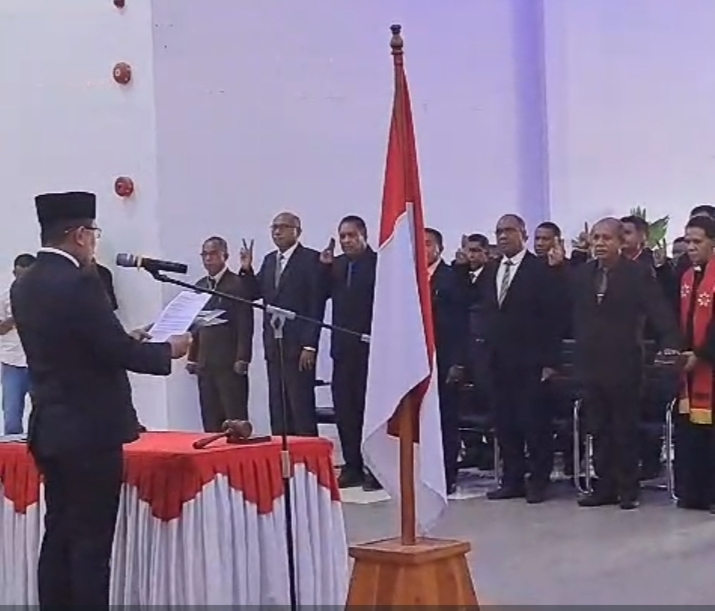 Ket Foto. Para OPD Saat Dilantik dan mengucapkan janji Sumpah Setia (istimewa)