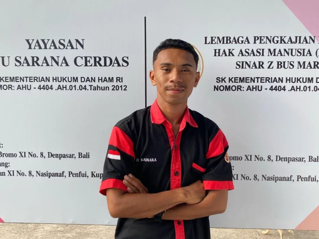 Ket Foto. Doni Kainara, Pemuda desa Oebelo (Istimewa)