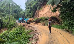 Respon Cepat Dinas PUPR dan BPBD Kabupaten Manggarai Bersihkan Longsor di Jalur Ruteng–Iteng