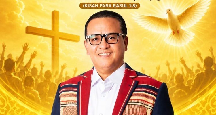 Semangat Pentakosta, Dr. Umbu Kabunang Ajak Umat Jadi Saksi Kebenaran Hingga ke Ujung Bumi
