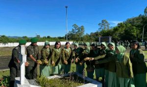 Kodim 1612/Manggarai Gelar Ziarah Rombongan Peringati Hari Bakti ke-69 Kodam IX/Udayana