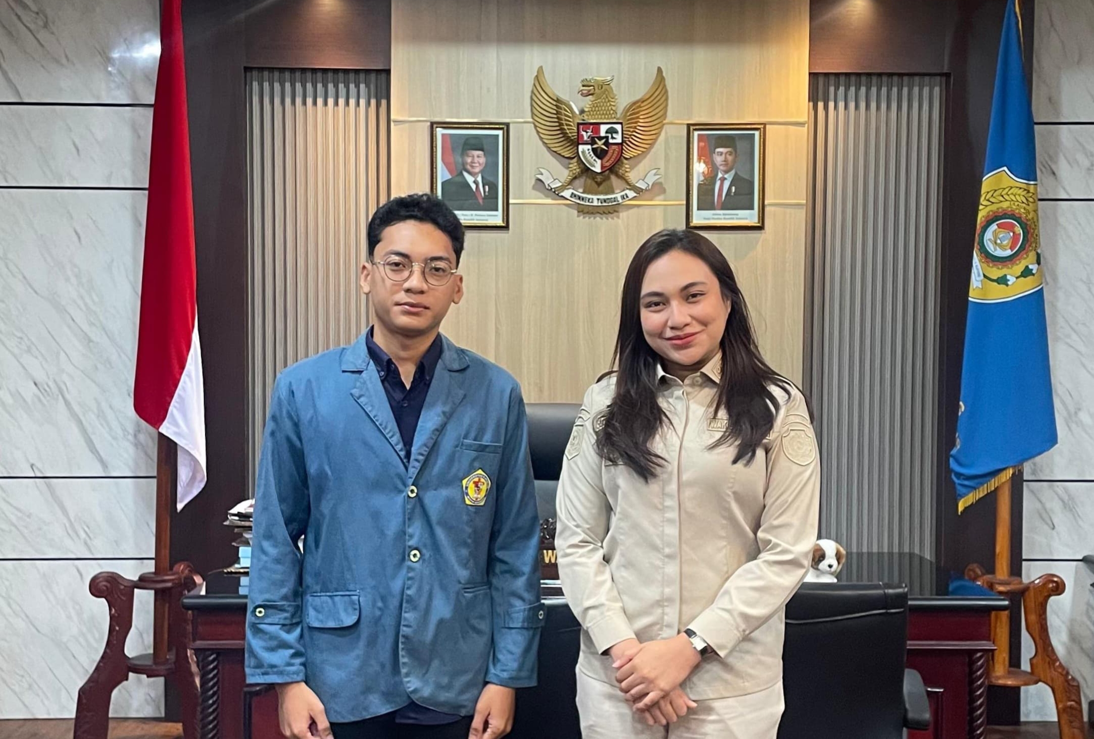 IMG_20260521_101049_083 Ket foto. Ketua BEM Perguruan Tinggi Universitas Widya Mandira (UNWIRA) Jordan Geru, dan Wakil Wali Kota Kupang, Serena Cosgrova Francis, S.Sos., M.Sc