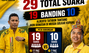 ‎Peta Kekuatan 19 Banding 10, Alberto Tatibun Tantang Jhon Oematan di Musda Golkar Kupang