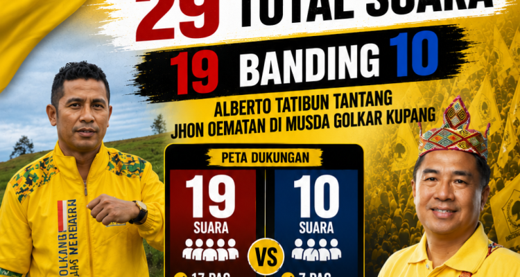 IMG_20260531_150147_168 Peta Kekuatan 19 Banding 10, Alberto Tatibun Tantang Jhon Oematan di Musda Golkar Kupang