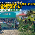 Pasca Dugaan Pencurian, Puskesmas Camplong Libatkan TNI Bersihkan Lingkungan
