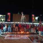 Dok. Aliansi peduli keadilan saat menggelar aksi seribu lilin di Polresta kupang kota