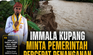 Mahasiswa Malaka Desak Bupati Bertindak Cepat, Akses Jalan Uluklubuk–Weoe Putus Total Akibat Longsor