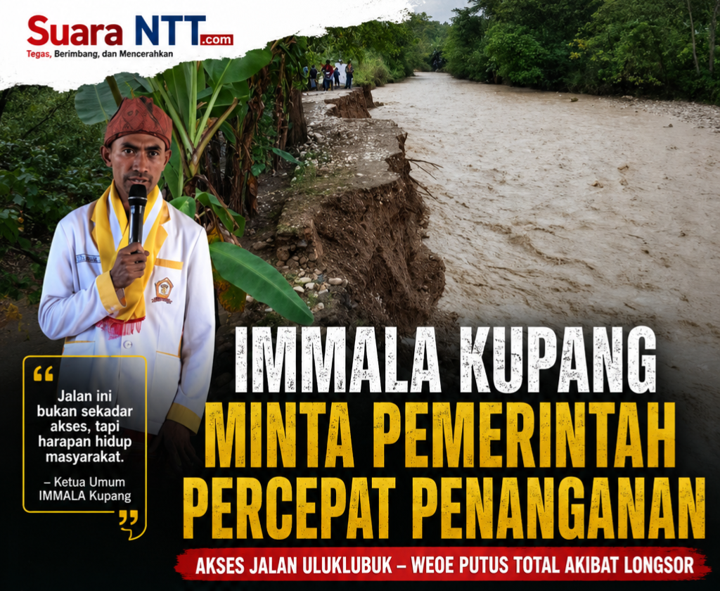 Mahasiswa Malaka Desak Bupati Bertindak Cepat, Akses Jalan Uluklubuk–Weoe Putus Total Akibat Longsor