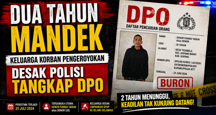 Dua Tahun Mandek, Keluarga Korban Pengeroyokan Desak Polisi Tangkap DPO