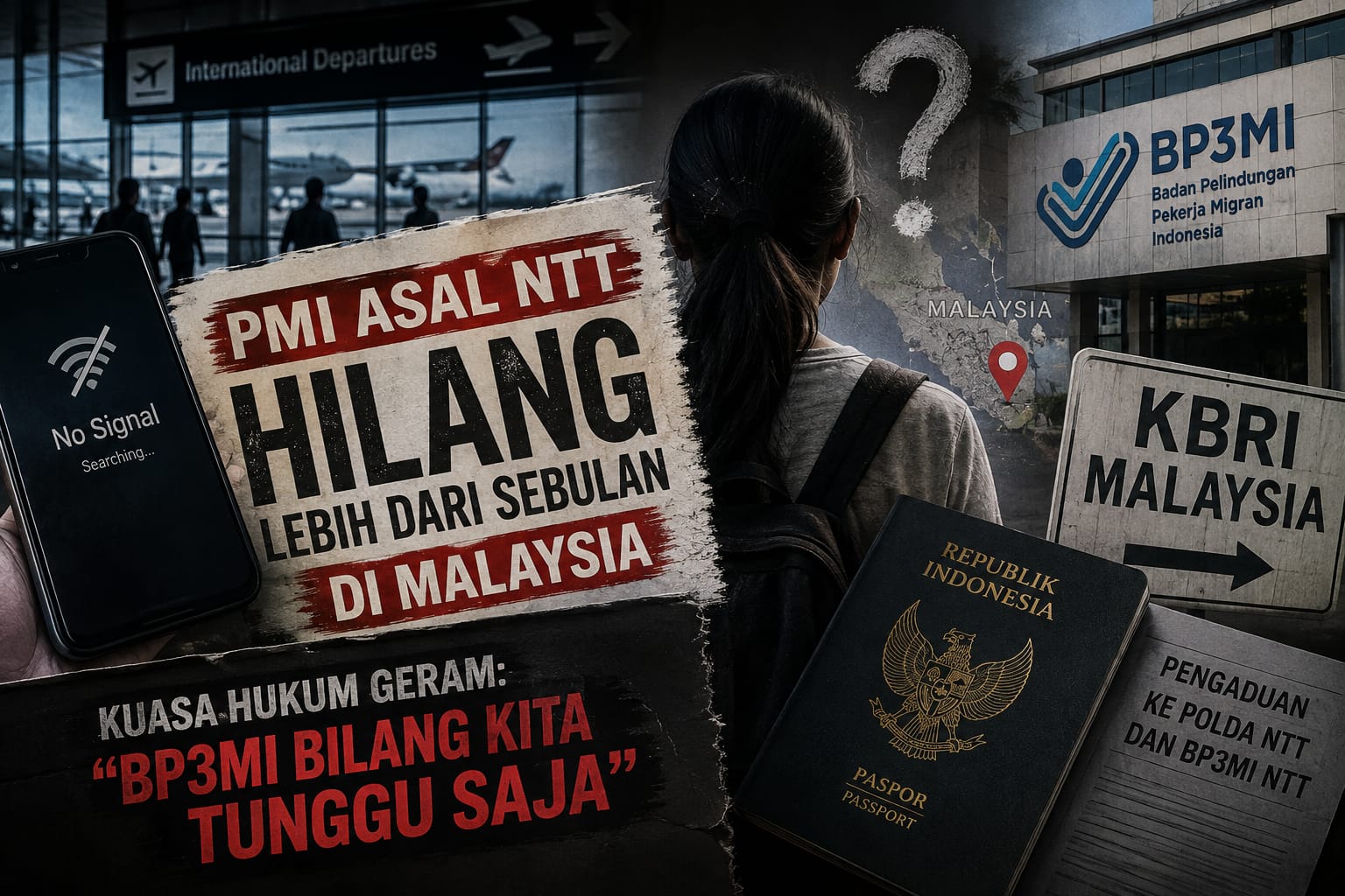 PMI ASAL NTT HILANG LEBIH DARI SEBULAN, KUASA HUKUM GERAM: “BP3MI BILANG KITA TUNGGU SAJA