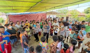 Pulihkan Keceriaan Anak Korban Gempa, Polwan Polres Manggarai Timur Gelar Trauma Healing