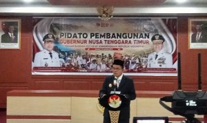 Dok Istimewa. Gubernur NTT membacakan pidato pembangunan, 15/08/2026 Dok Istimewa. Gubernur NTT membacakan pidato pembangunan, 15/08/2026