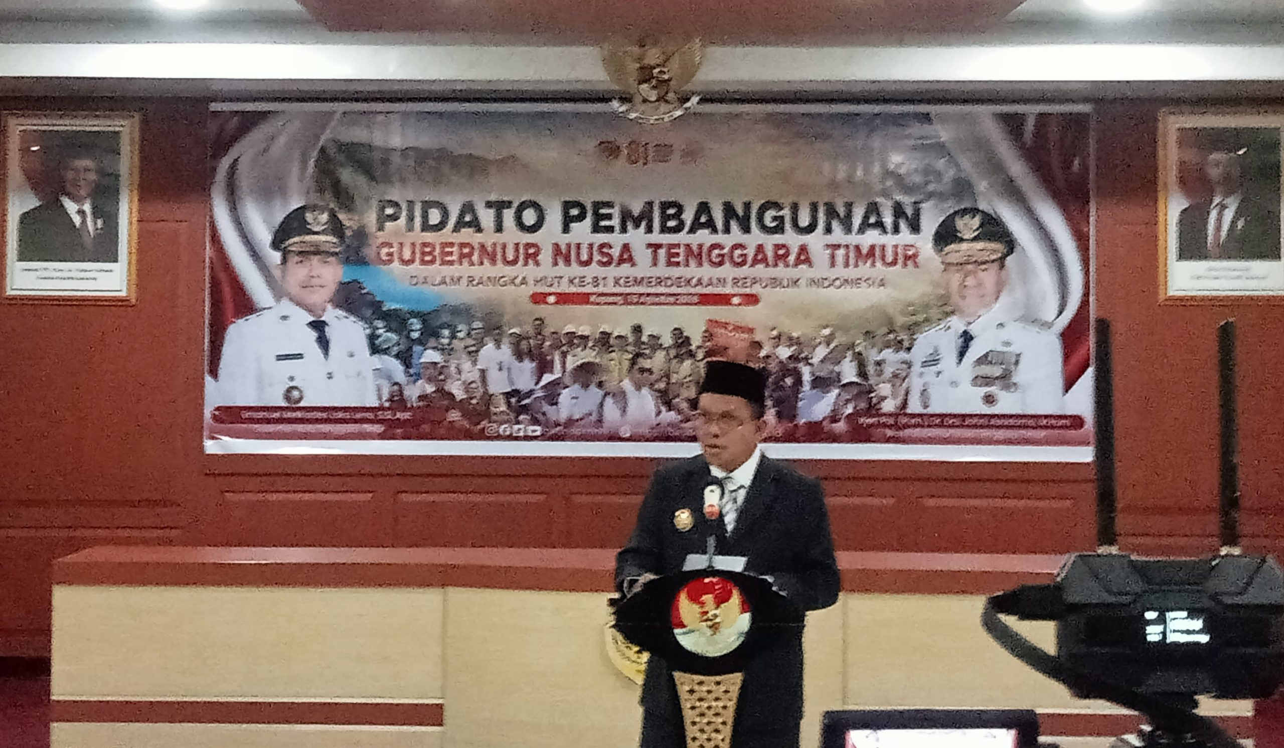 Dok Istimewa. Gubernur NTT membacakan pidato pembangunan, 15/08/2026