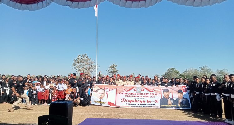 Dok Istimewa. Upacara HUT RI ke-81 oleh PSHT Cabang Kabupaten Kupang