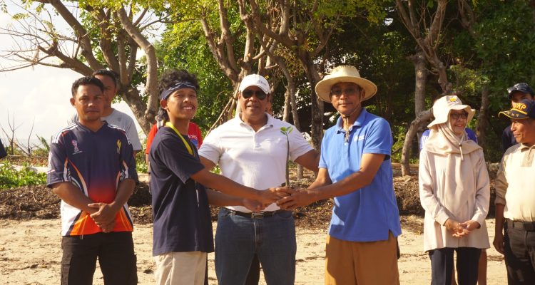 Penanaman 100 Bibit Mangrove di Pantai Kapihak, KKN-PPM UGM Dukung Kelestarian