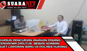 Dok. Proses laporan baru kasus pencurian pisang cavendis di SPKT Polres Kupang