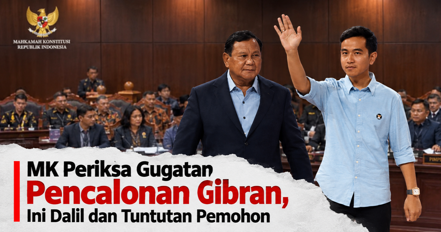 MK Periksa Gugatan Pencalonan Gibran, Ini Dalil dan Tuntutan Pemohon